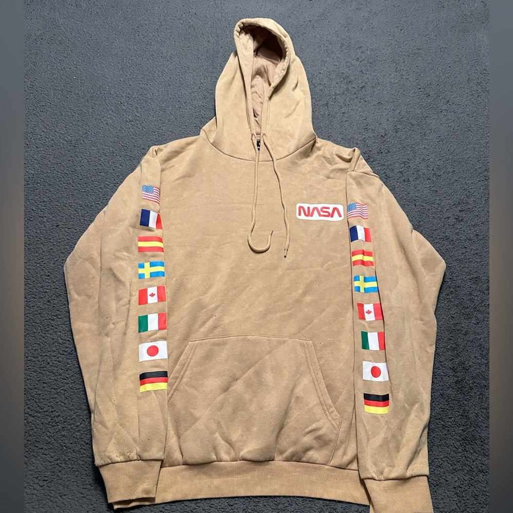 Tan NASA Hyper Space Large Hoodie